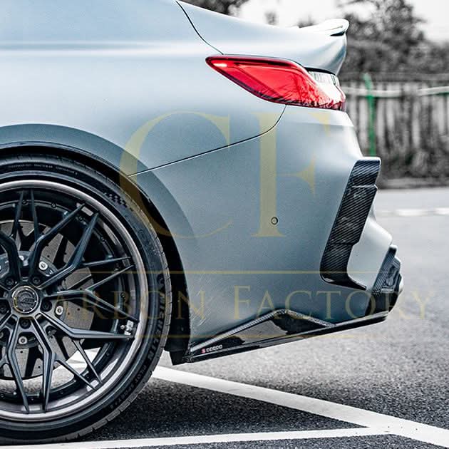 BMW F91 F92 M8 SQ Style Pre-Preg Carbon Fibre Rear Trims