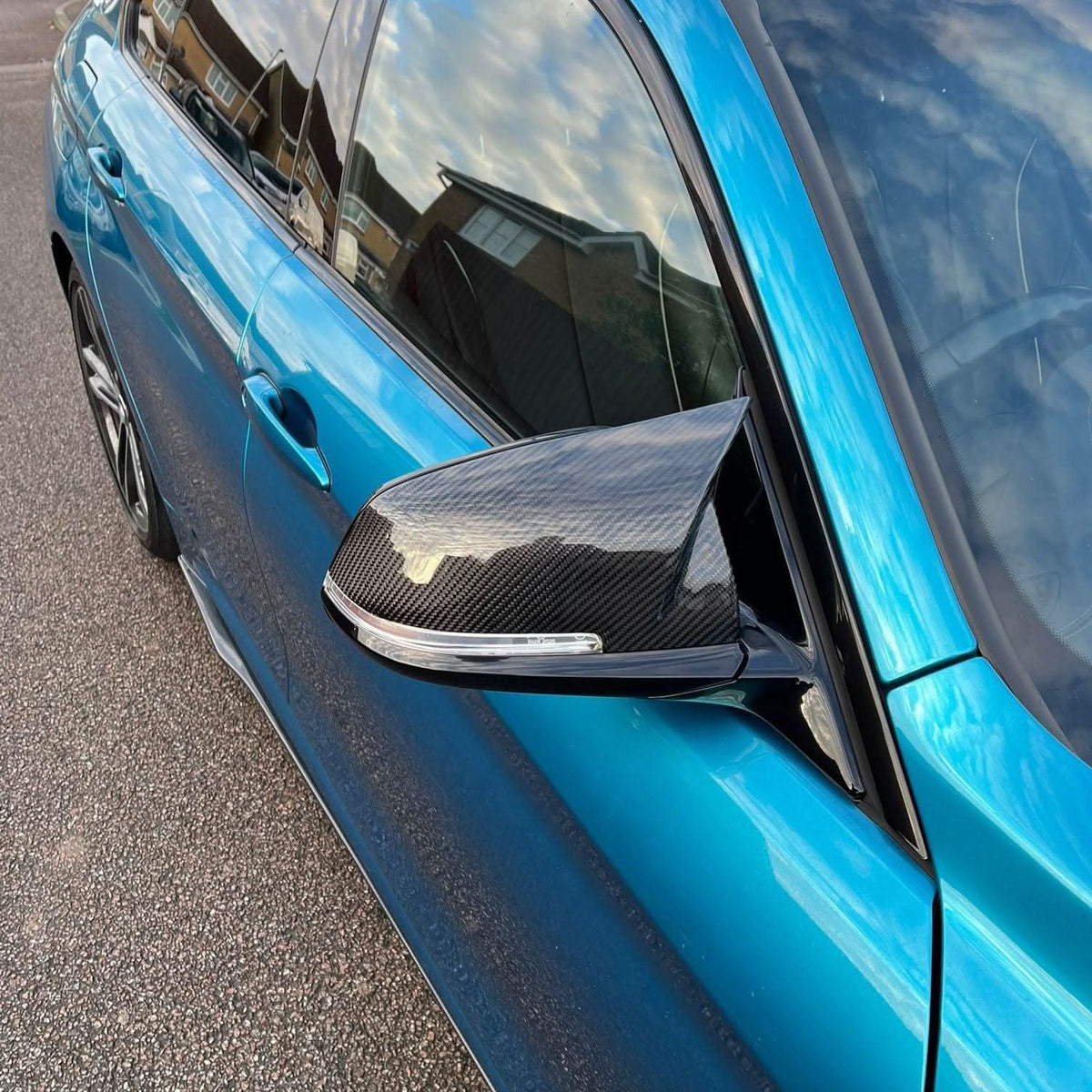 BMW F32 F33 F36 4 Series V Style Carbon Fibre Mirror Covers