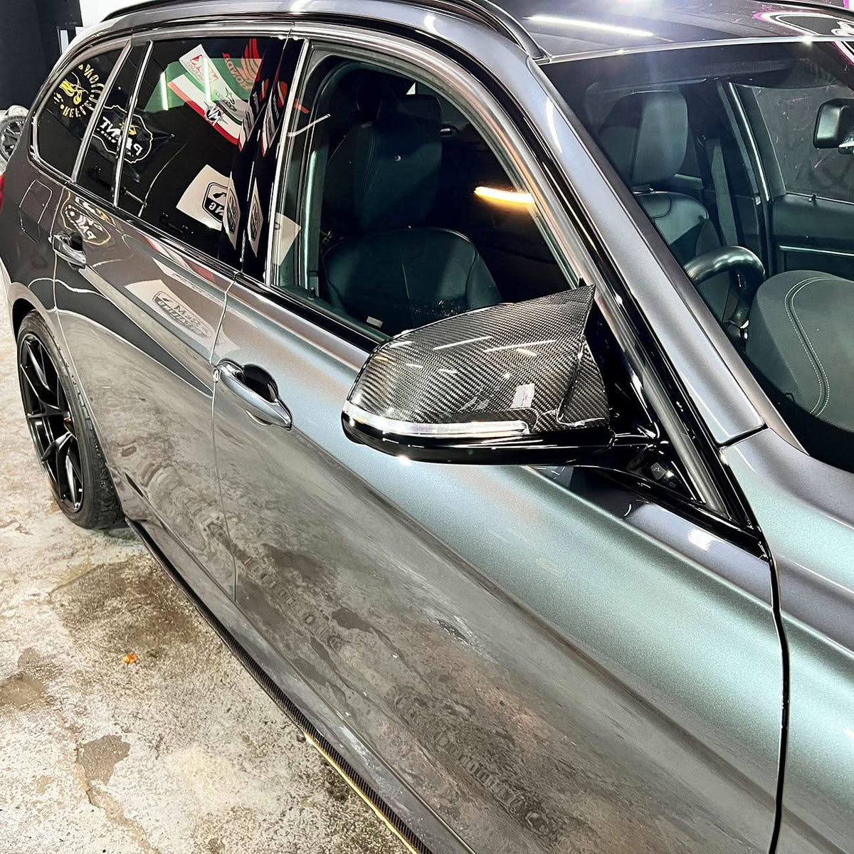 BMW F32 F33 F36 4 Series V Style Carbon Fibre Mirror Covers