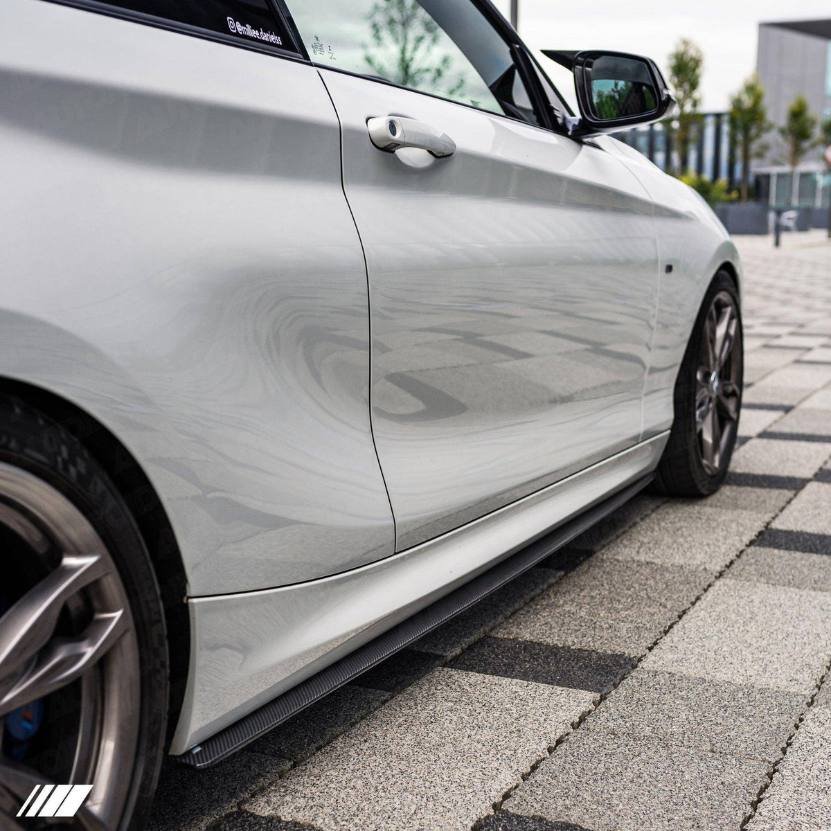 BMW F20 F21 F22 F23 Carbon Fibre Side Skirts - AUTOID 2x2 Weave