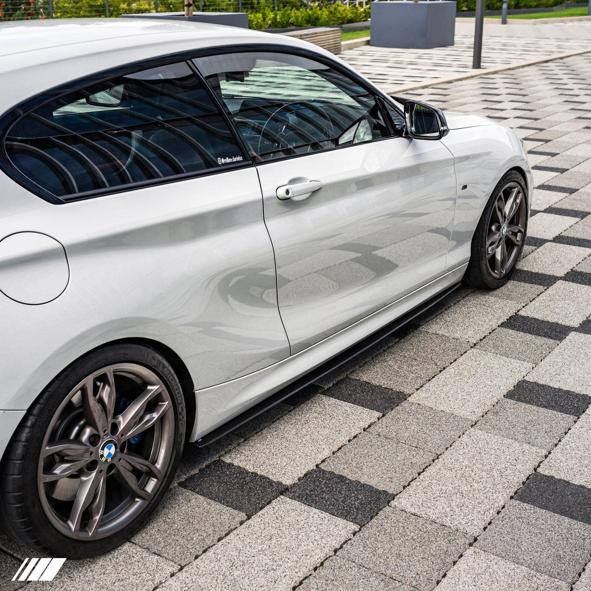 BMW F20 F21 F22 F23 Carbon Fibre Side Skirts - AUTOID 2x2 Weave