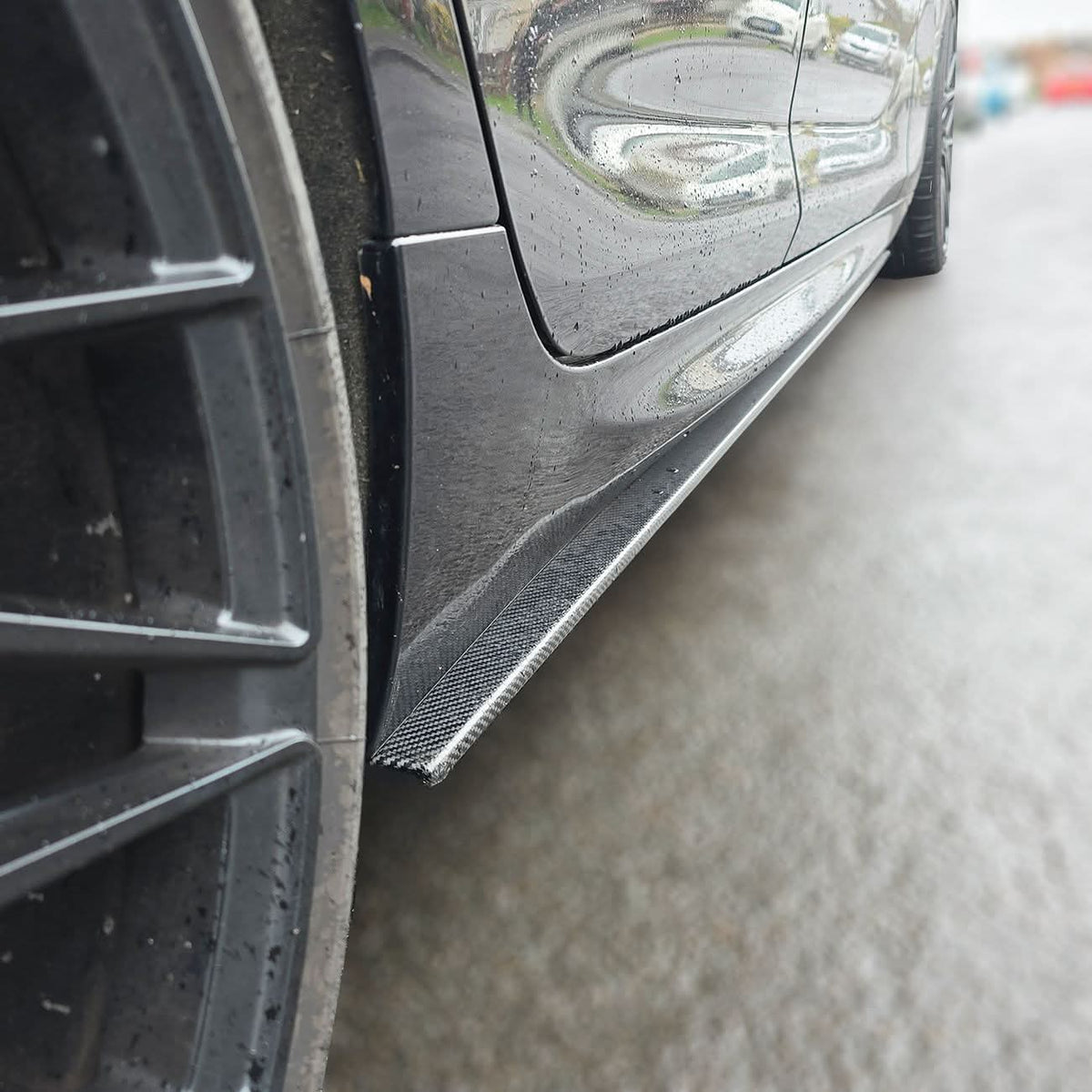 BMW F06 6 Series carbon side skirts, bolt-on fit