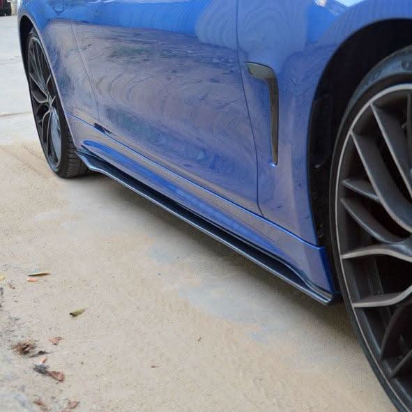 BMW F32 F33 F36 4 Series Carbon Fibre Side Skirts MP Style