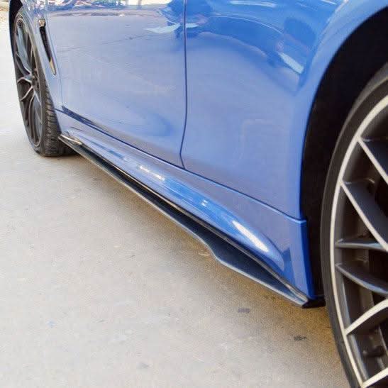 BMW F32 F33 F36 4 Series Carbon Fibre Side Skirts MP Style