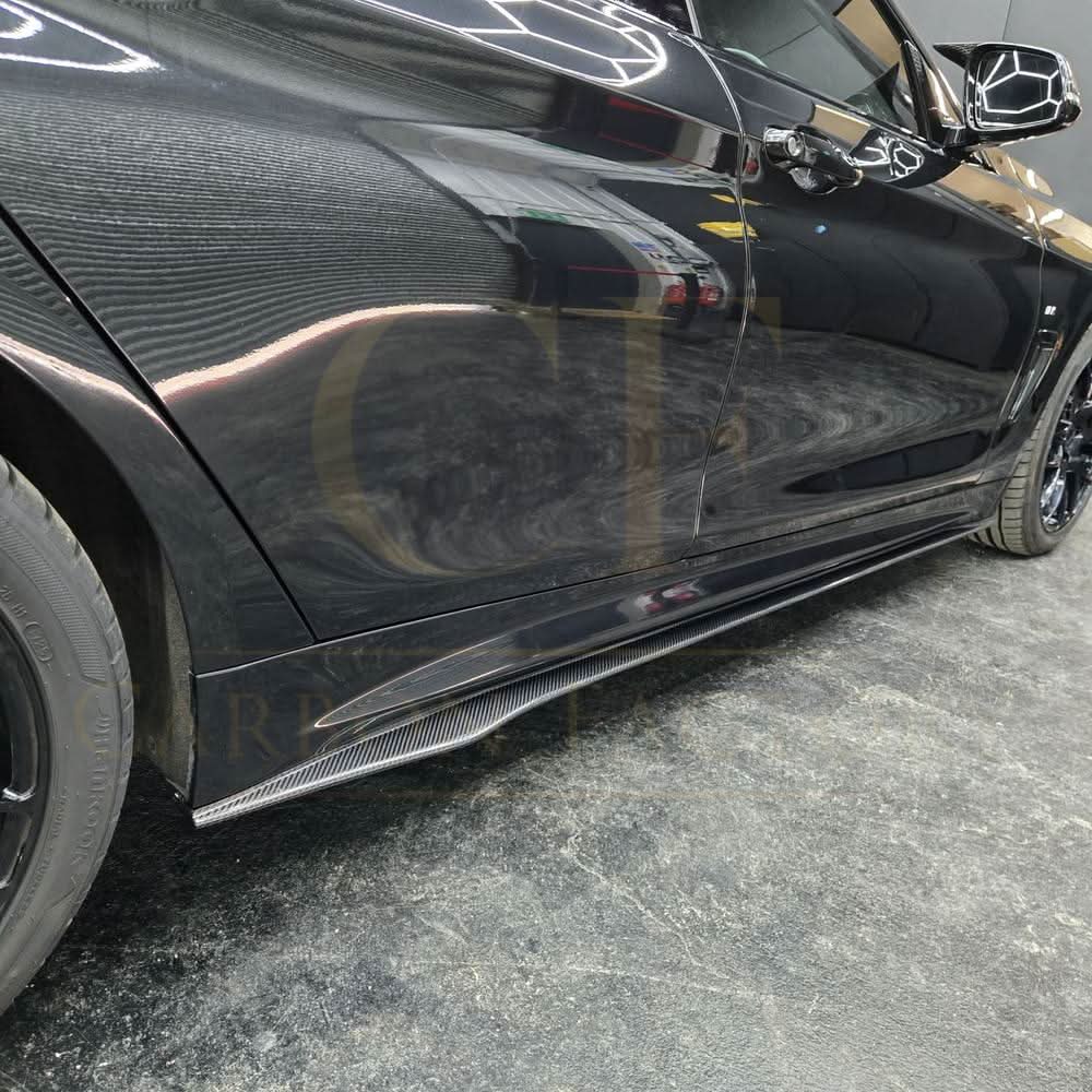 BMW F32 F33 F36 4 Series Carbon Fibre Side Skirts MP Style