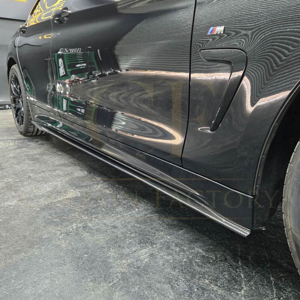 BMW F32 F33 F36 4 Series Carbon Fibre Side Skirts MP Style
