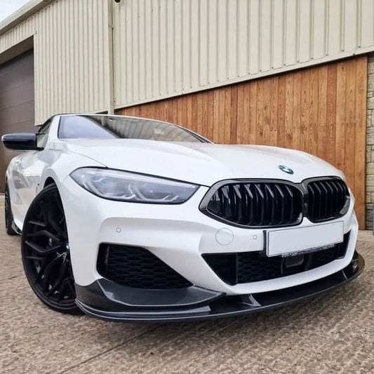 BMW G14 G15 G16 8 Series M Sport front splitter, real carbon fibre