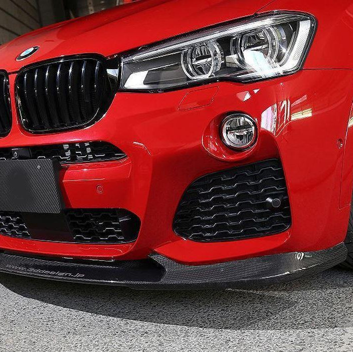 BMW F25 X3 & F26 X4 M Sport 15-18 Carbon Fibre Front Splitter