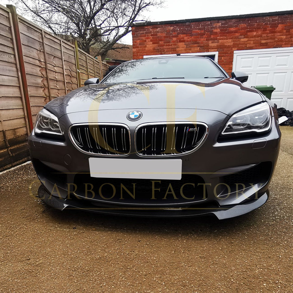 BMW F06 F12 F13 M6 V-style carbon fibre front splitter