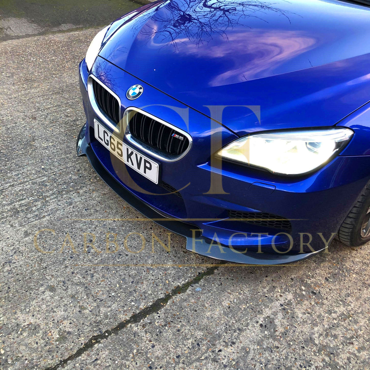 BMW F06 F12 F13 M6 V-style carbon fibre front splitter