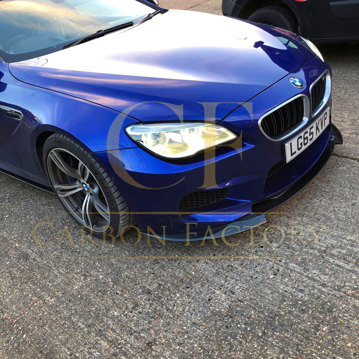 BMW F06 F12 F13 M6 V-style carbon fibre front splitter