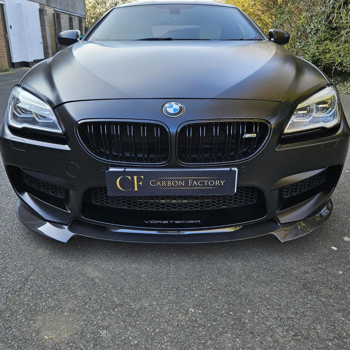 BMW F06 F12 F13 M6 V-style carbon fibre front splitter