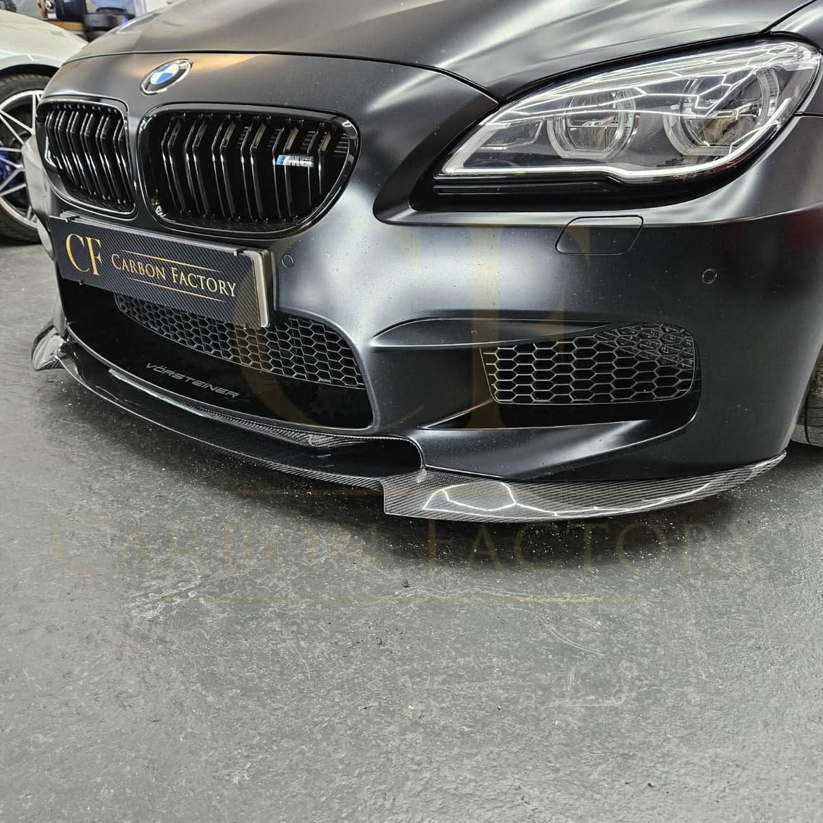 BMW F06 F12 F13 M6 V-style carbon fibre front splitter