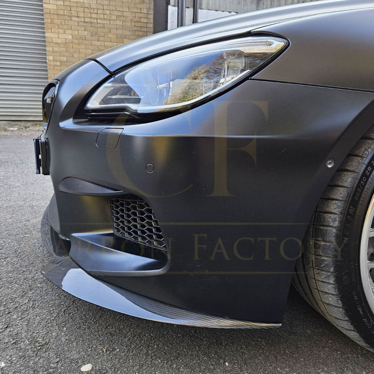 BMW F06 F12 F13 M6 V-style carbon fibre front splitter