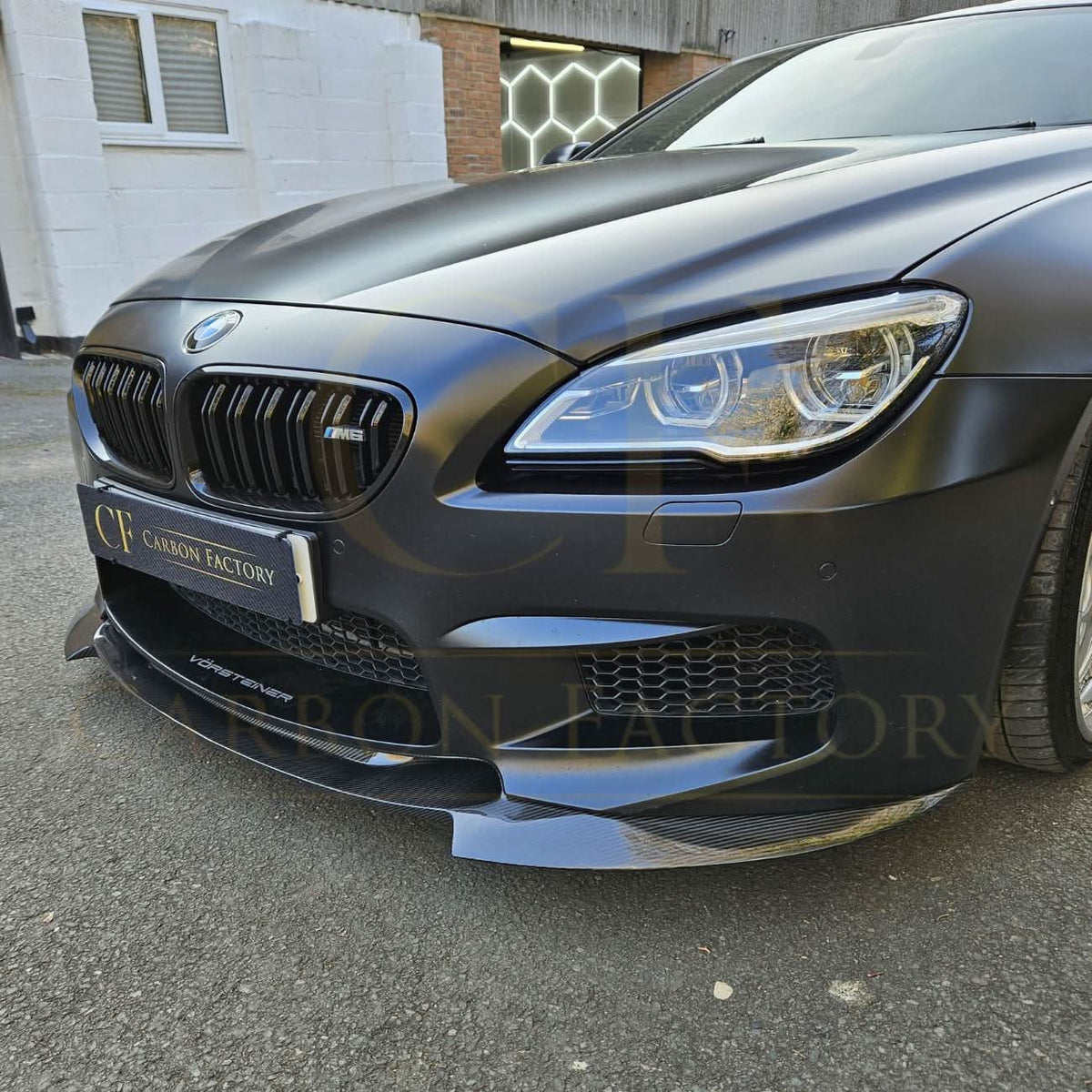 BMW F06 F12 F13 M6 V-style carbon fibre front splitter