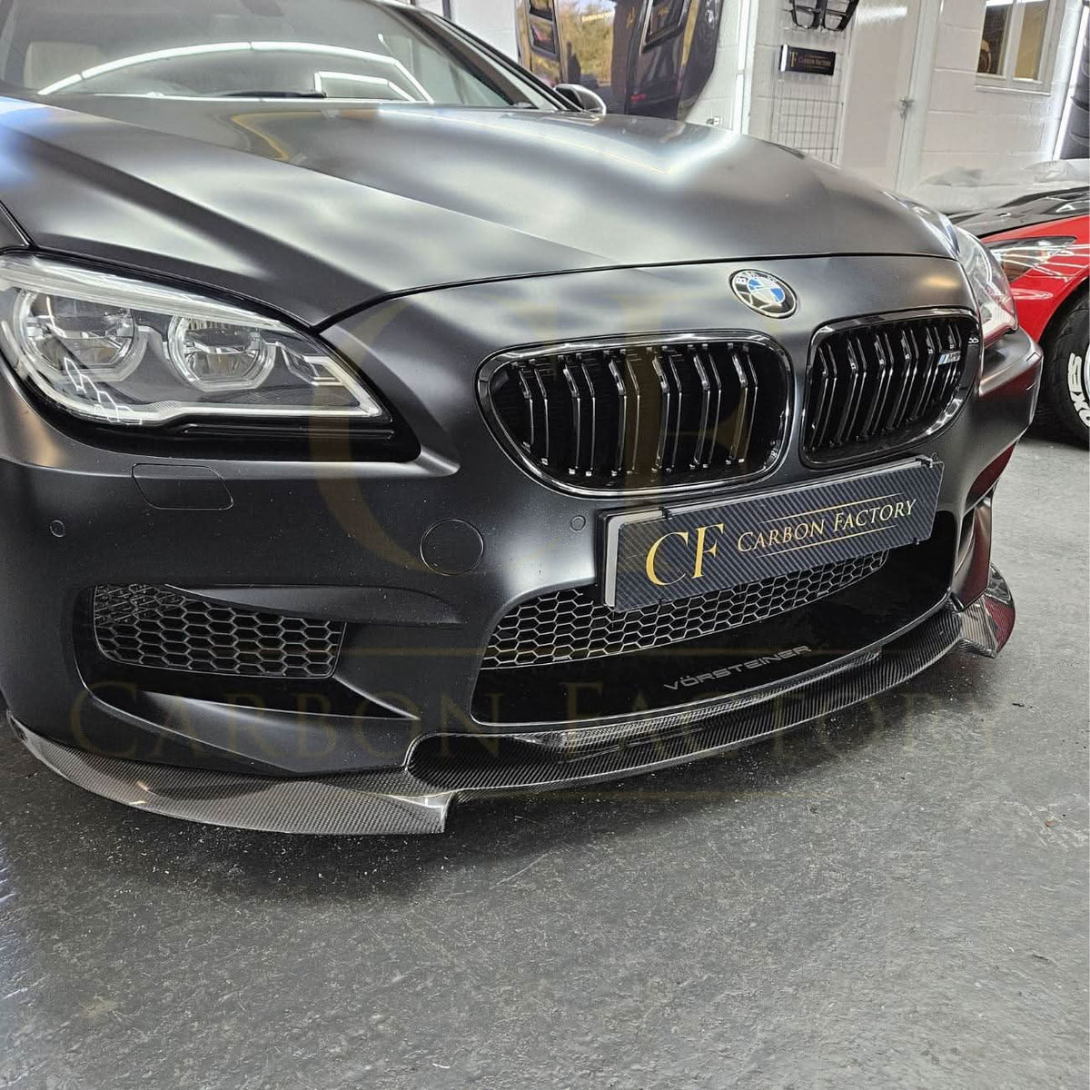 BMW F06 F12 F13 M6 V-style carbon fibre front splitter