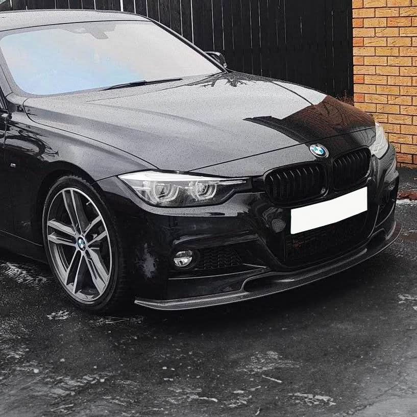 BMW F30 F31 3 Series M Sport 2012-2019 V Style Carbon Fibre Front Splitter