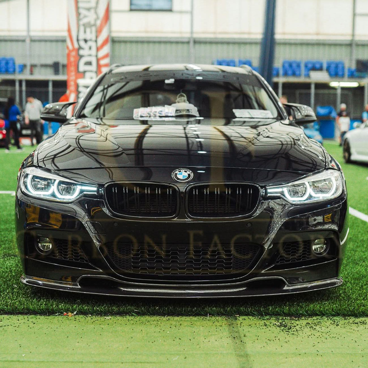 BMW F30 F31 3 Series M Sport 2012-2019 V Style Carbon Fibre Front Splitter