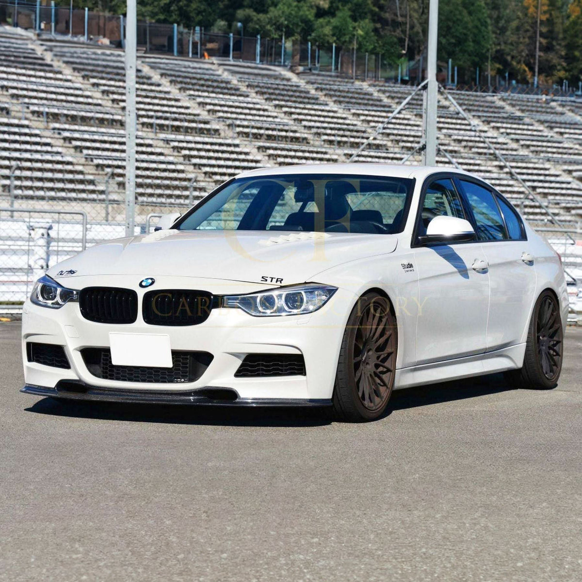 BMW F30 F31 3 Series M Sport 2012-2019 V Style Carbon Fibre Front Splitter