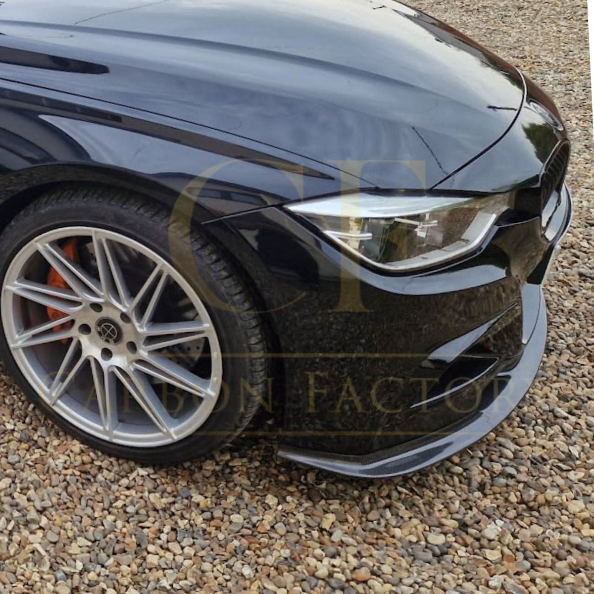 BMW F30 F31 3 Series M Sport 2012-2019 V Style Carbon Fibre Front Splitter