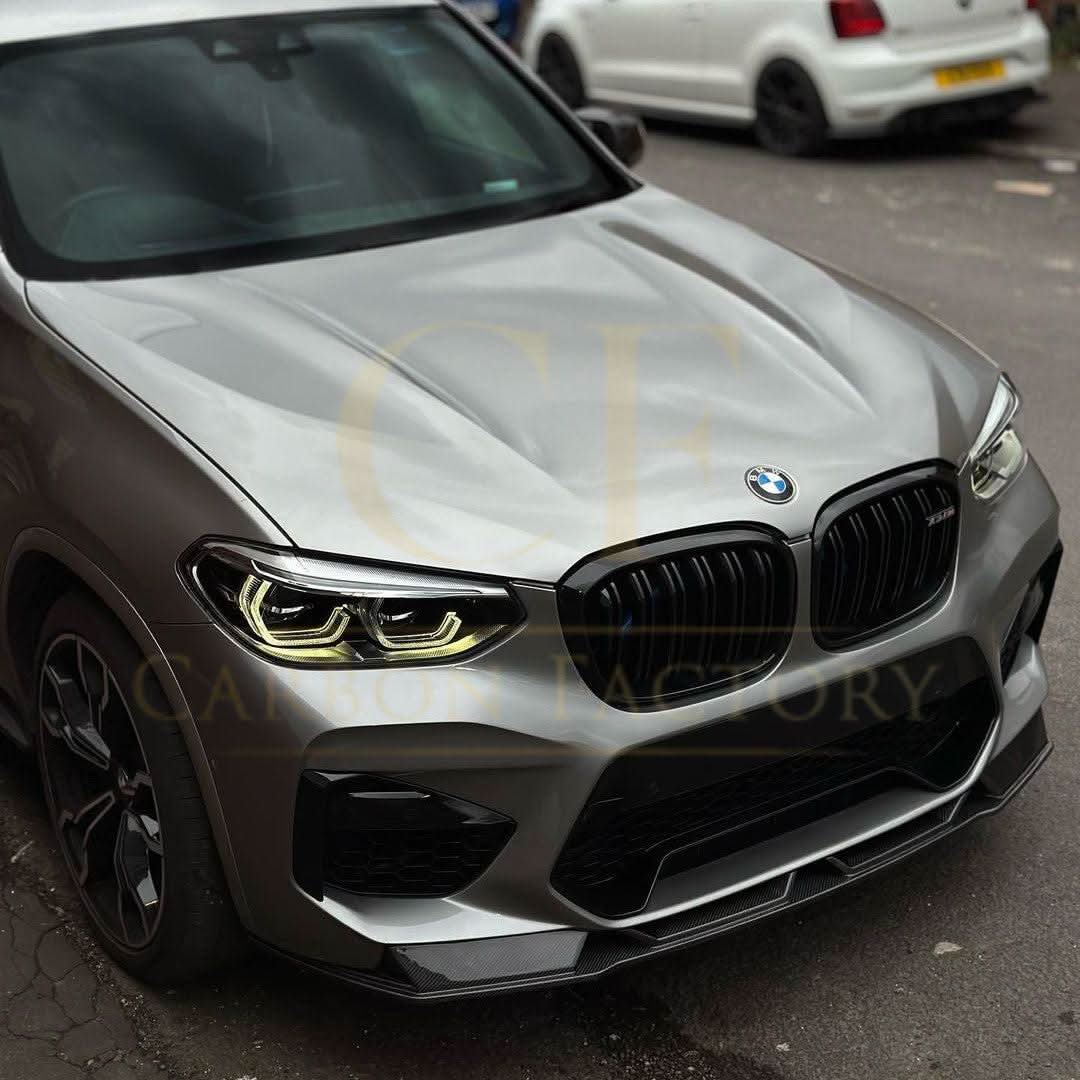 BMW F97 X3M F98 X4M 18-21 V style carbon fibre front splitter
