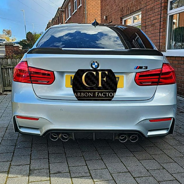 F30 F80 CS Style Pre-Preg Carbon Fibre Boot Spoiler 13-18, Part No. CSR-SP-F30