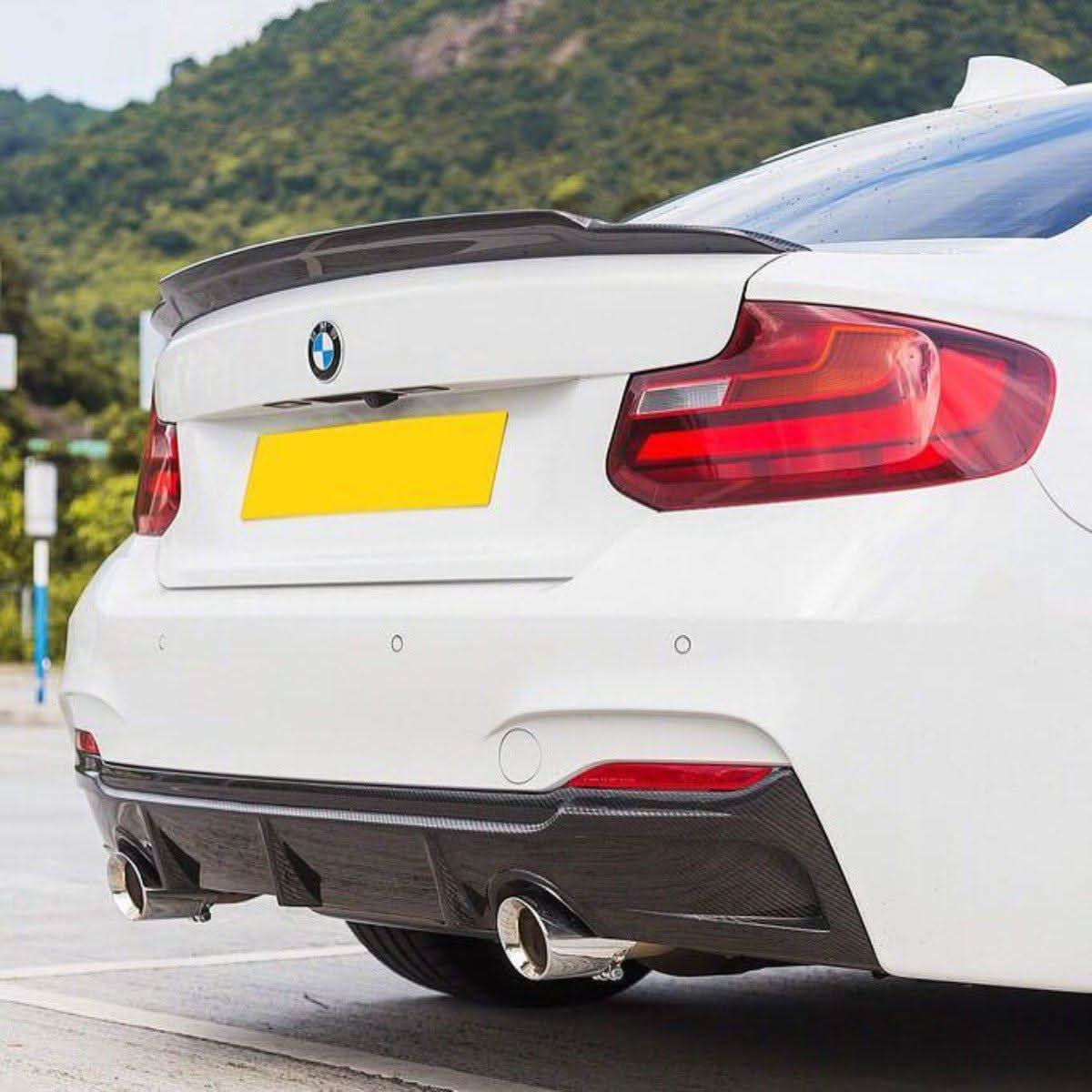 BMW F22 F87 M2 Carbon Fibre Boot Spoiler, 2013-21