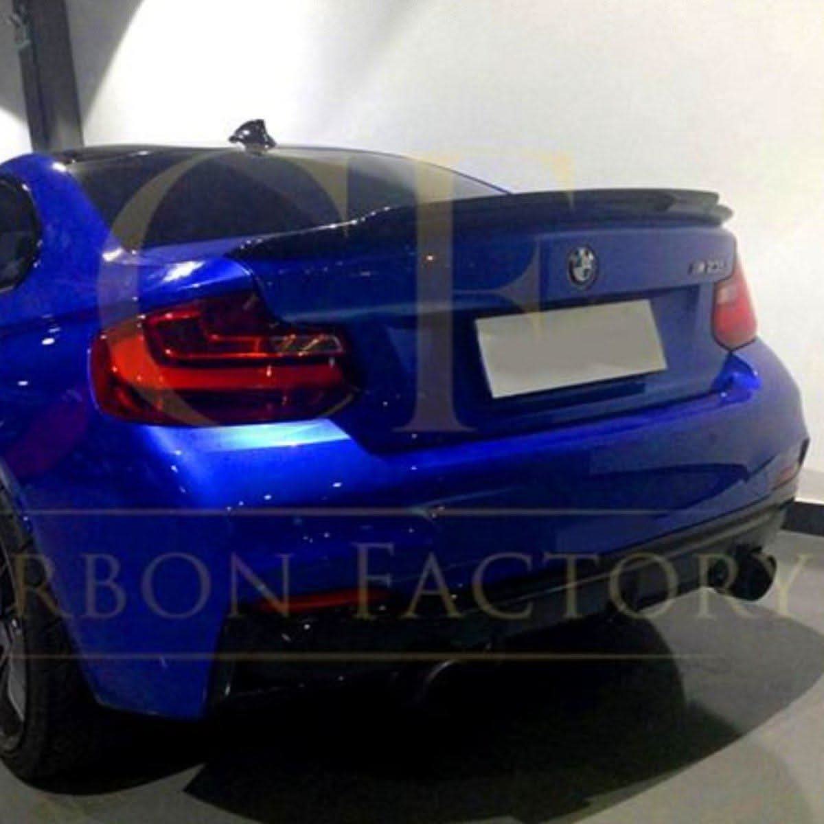 BMW F22 F87 M2 Carbon Fibre Boot Spoiler, 2013-21