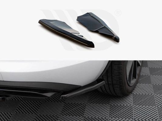 Skoda Kodiaq Sportline 2017-2021 with mudflaps - Maxton Design rear side splitters ABS kit