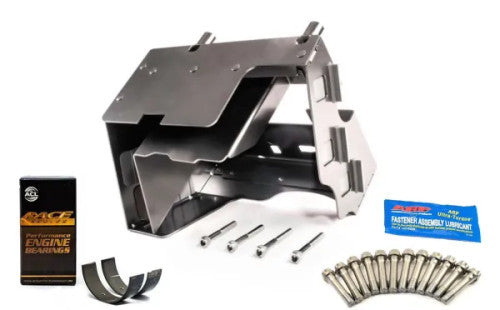 N55 F2x F3x sump plate with ACL race bearings & ARP rod bolts, MMR-N55-SUMP
