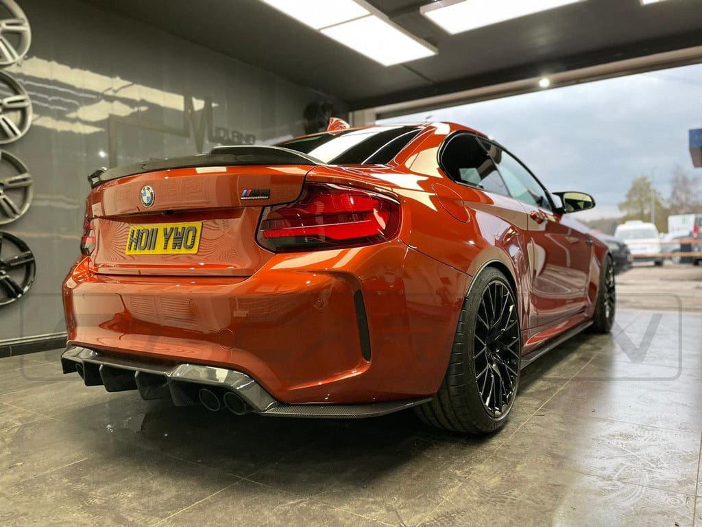 F87 M2 F87 M2 Competition Carbon Fibre V-Style Diffuser CT-CARBON-DIFF-F87