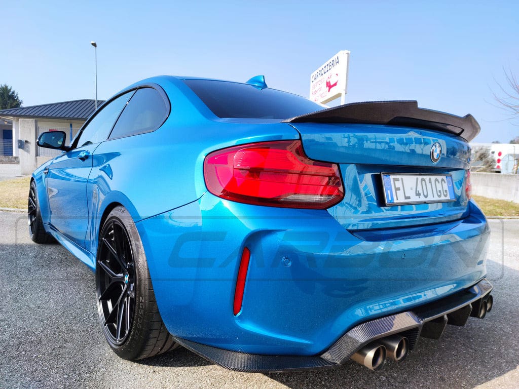 F87 M2 F87 M2 Competition Carbon Fibre V-Style Diffuser CT-CARBON-DIFF-F87