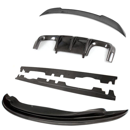 BMW E92 M3 carbon fibre body kit V2 style - front lip, side skirts, diffuser, spoiler