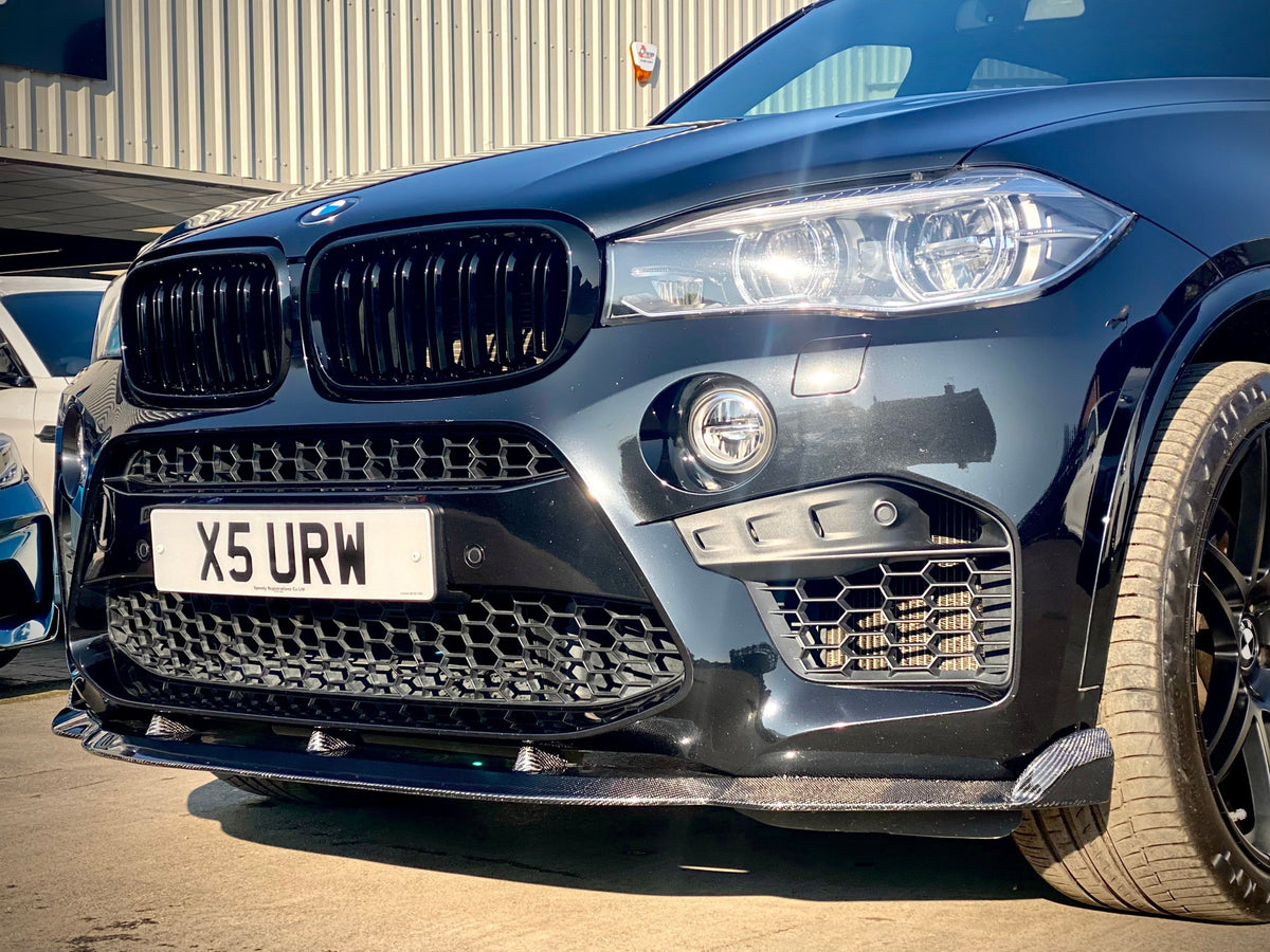 BMW F86 X6M carbon fibre full body kit - H-style splitter, 3D side skirts, diffuser, MP spoiler