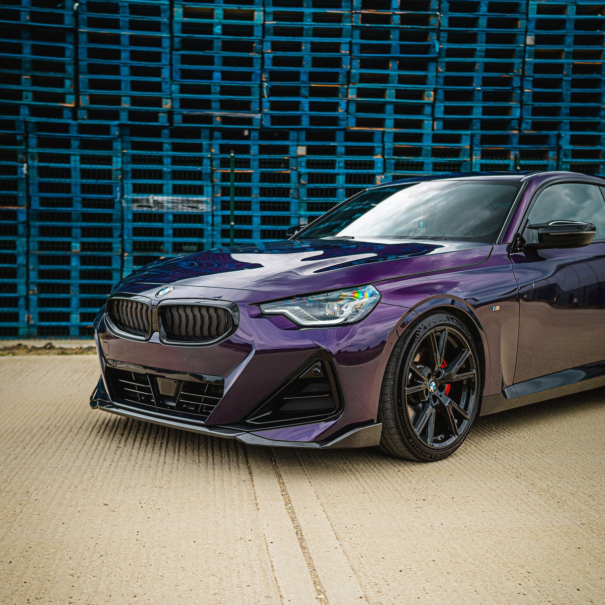 G42 2 Series Carbon Fibre Full Kit V Style MP Splitter Side Skirts Diffuser Spoiler CUZ-G42-VKIT