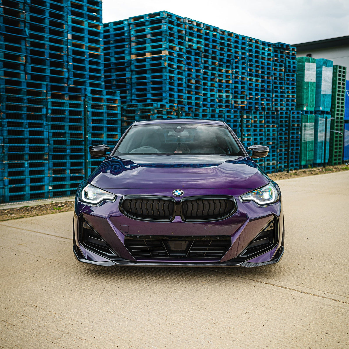 G42 2 Series Carbon Fibre Full Kit V Style MP Splitter Side Skirts Diffuser Spoiler CUZ-G42-VKIT