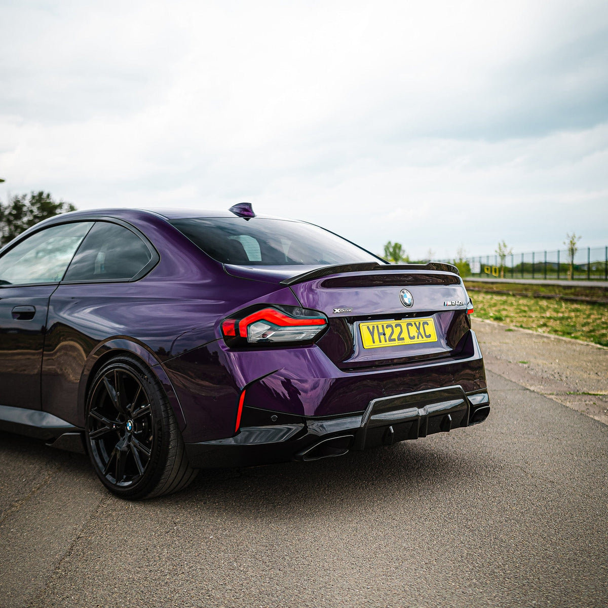 G42 2 Series Carbon Fibre Full Kit V Style MP Splitter Side Skirts Diffuser Spoiler CUZ-G42-VKIT