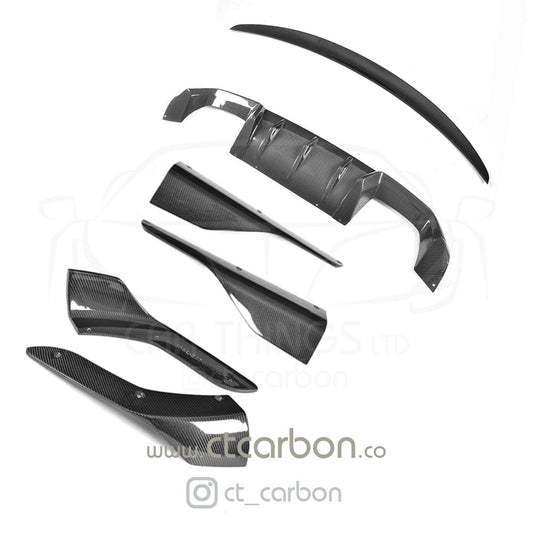 BMW M2 F87 & M2 Competition carbon fibre body kit - front splitter, side skirts, rear diffuser, boot spoiler