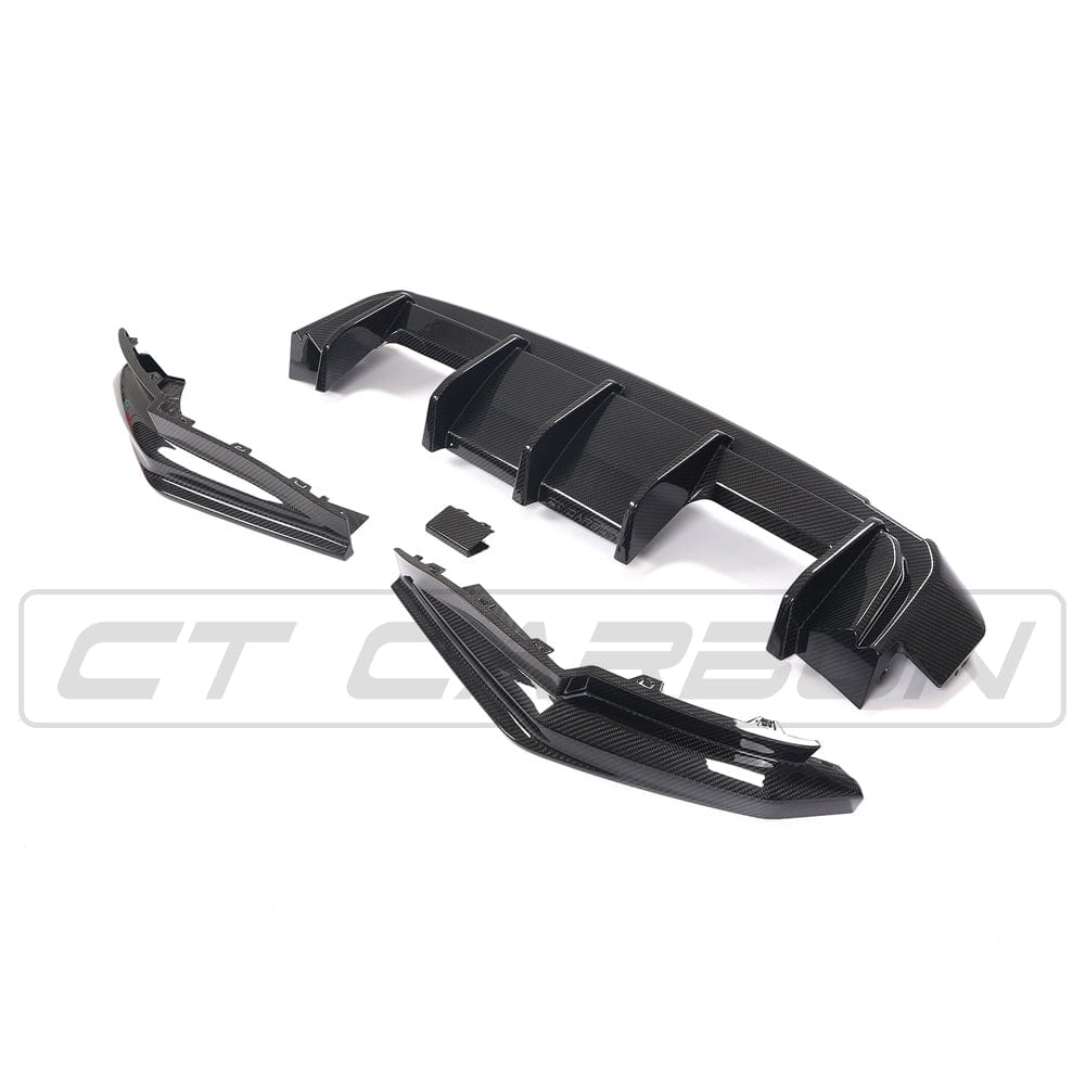 BMW G80 G81 Carbon Fibre Rear Diffuser CT Design - Part No CT-G80-DIFF