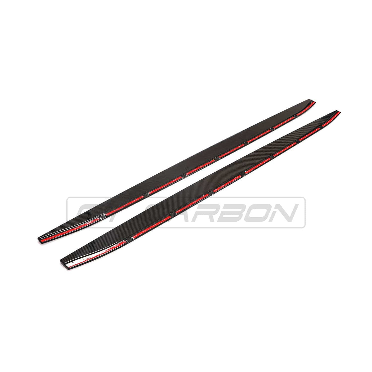 BMW G80 G81 M3 Carbon Fibre Side Skirt Extensions CT Design Part No. CT-G80-SKIRT-EXT