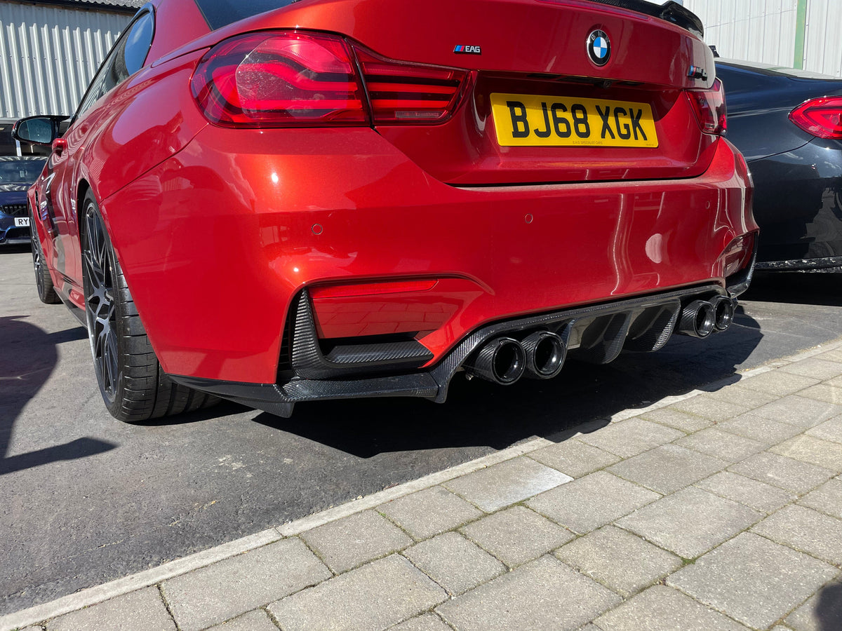 BMW F80 F82 F83 Rear Carbon Fibre Bumper Canards