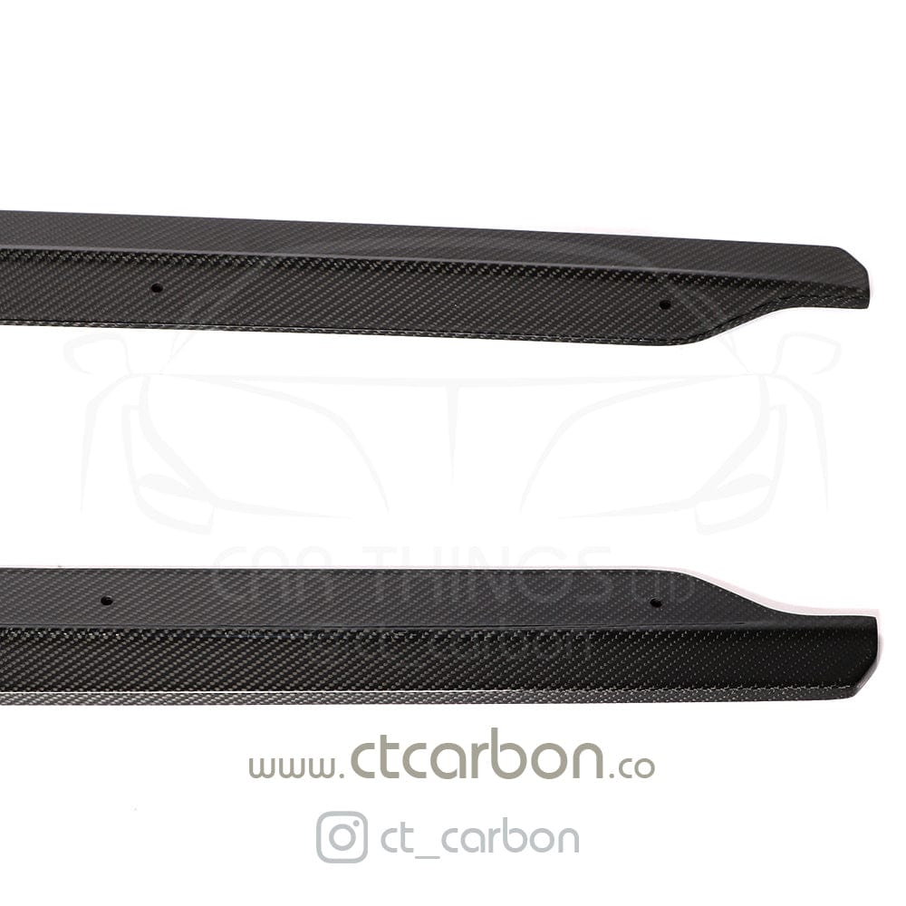 Audi R8 V10 Gen 2 (2015-2019) CT Carbon Side Skirts, Part No. CT-R8-V10-G2-SKIRT