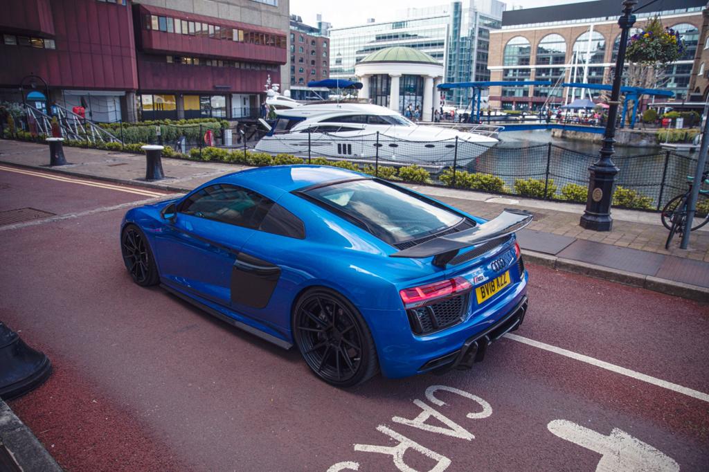 Audi R8 V10 Gen 2 (2015-2019) CT Carbon Side Skirts, Part No. CT-R8-V10-G2-SKIRT