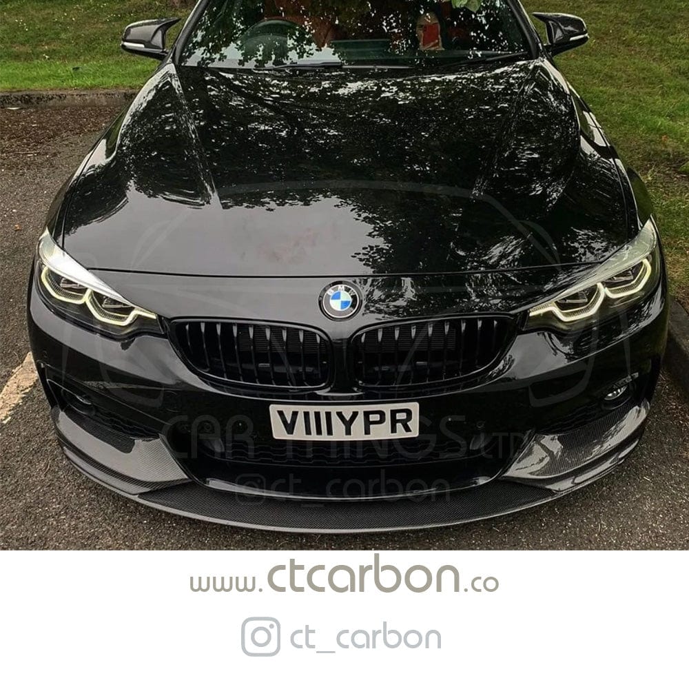 F32 F33 F36 4 Series MP-Style Carbon Fibre Front Splitter - CUZ-CF-F32SP