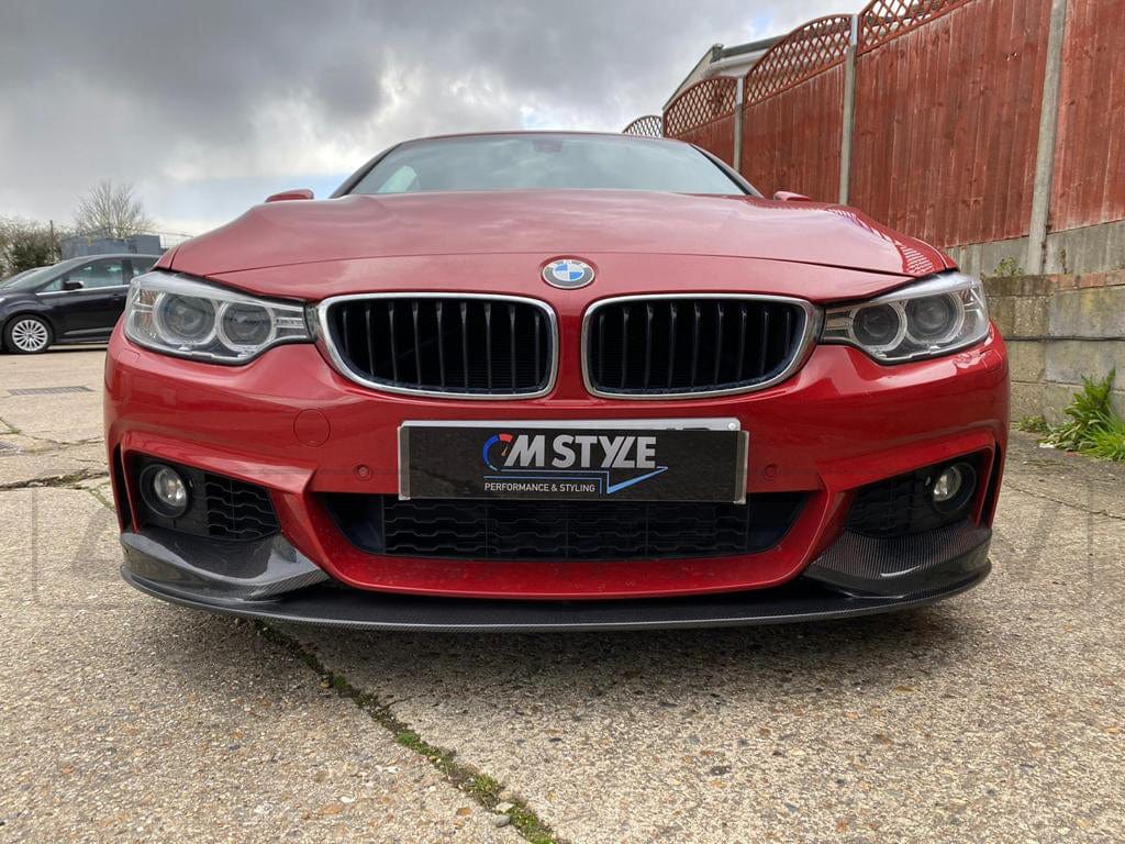 F32 F33 F36 4 Series MP-Style Carbon Fibre Front Splitter - CUZ-CF-F32SP