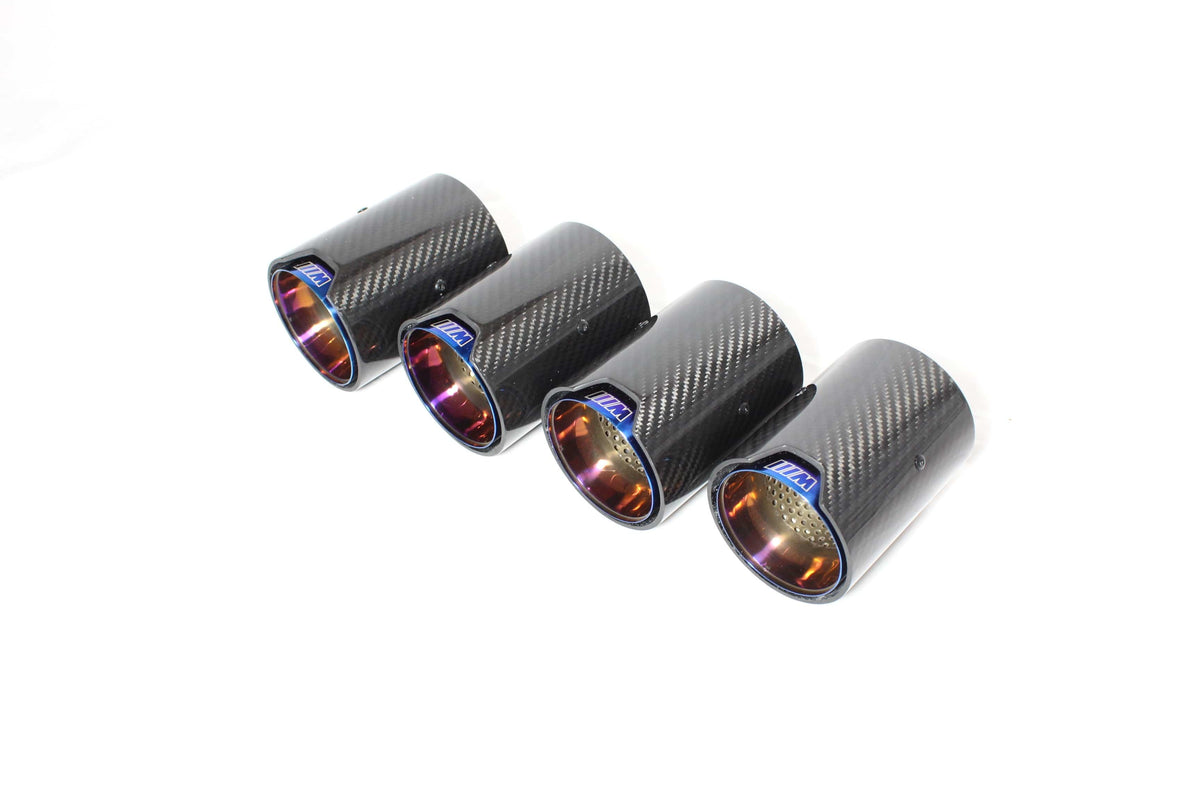 F80 F82 F83 F87 F10 BMW M2 M3 M4 M5 Carbon Burnt-End Exhaust Tips x4 - Cuz001