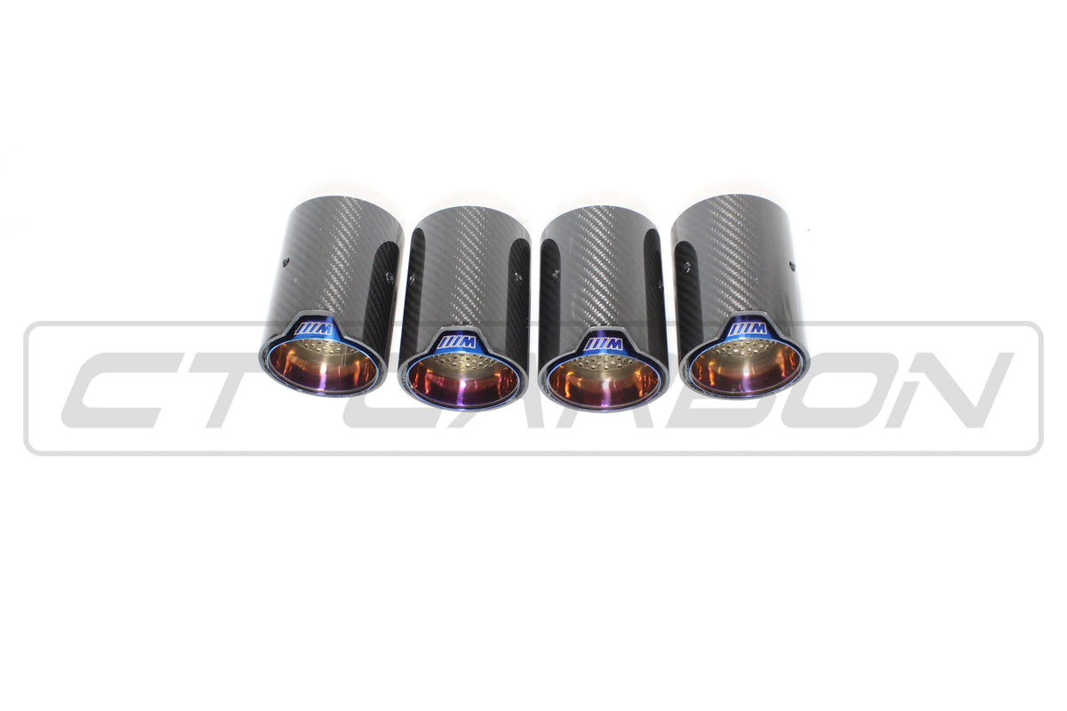 BMW F80 F82 F83 F87 F10 Carbon Fibre Exhaust Tips x4