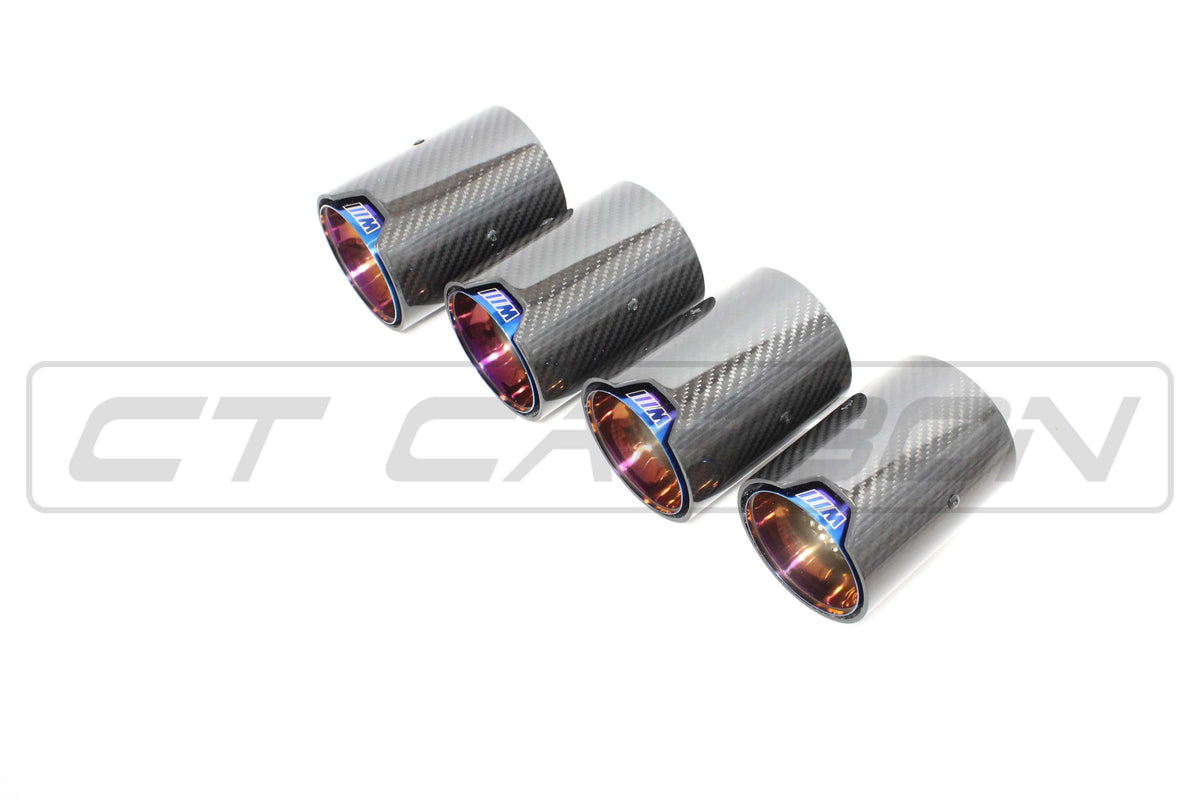 BMW F80 F82 F83 F87 F10 Carbon Fibre Exhaust Tips x4