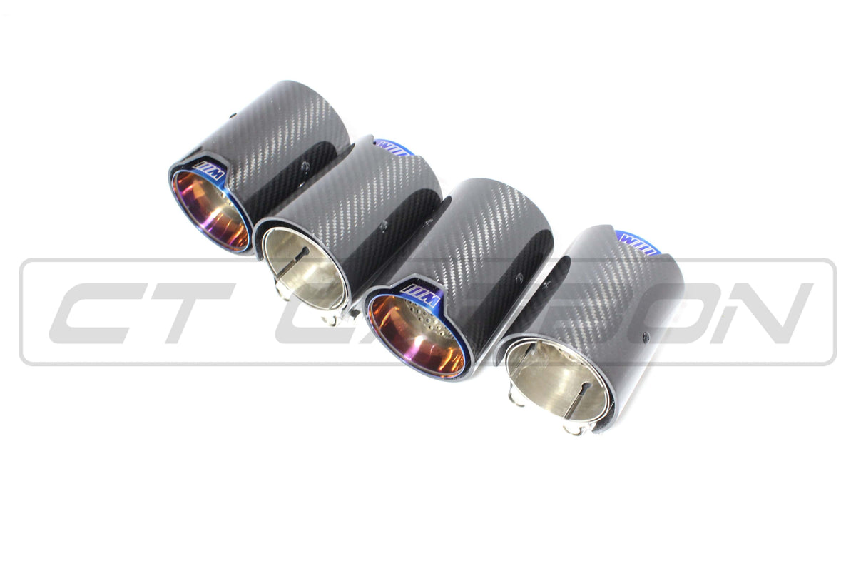 BMW F80 F82 F83 F87 F10 Carbon Fibre Exhaust Tips x4