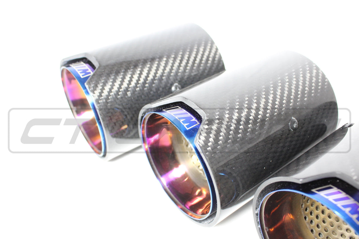 BMW F80 F82 F83 F87 F10 Carbon Fibre Exhaust Tips x4